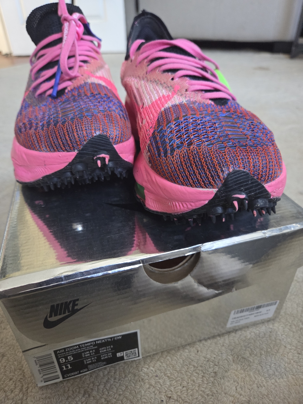 Off-White Men's Athletic Shoe in Pink, Purple, Green - Picture 4 of 4